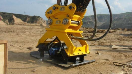 Working status of plate vibratory rammer